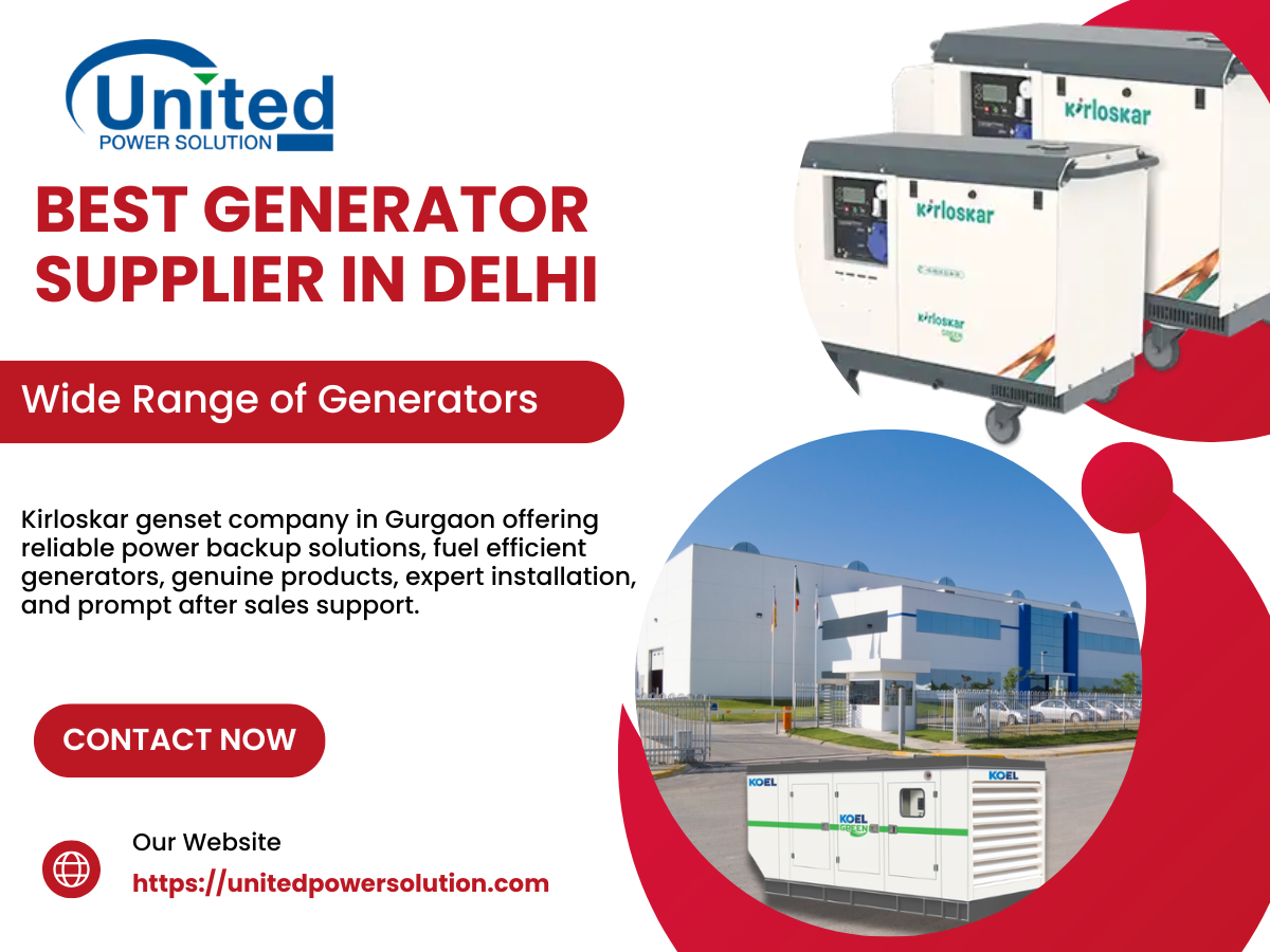 Best Generator Supplier in Delhi