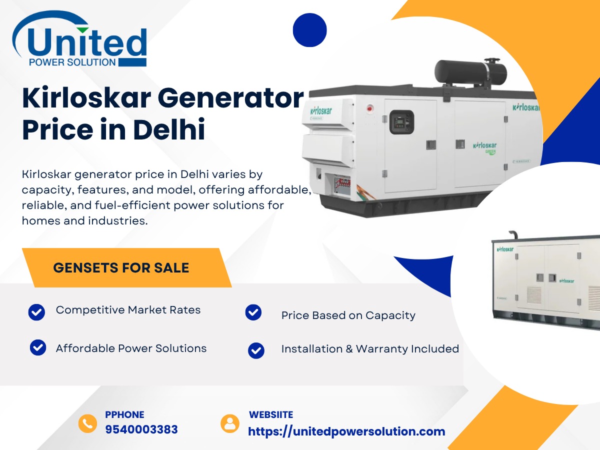 Kirloskar Generator Price in Delhi