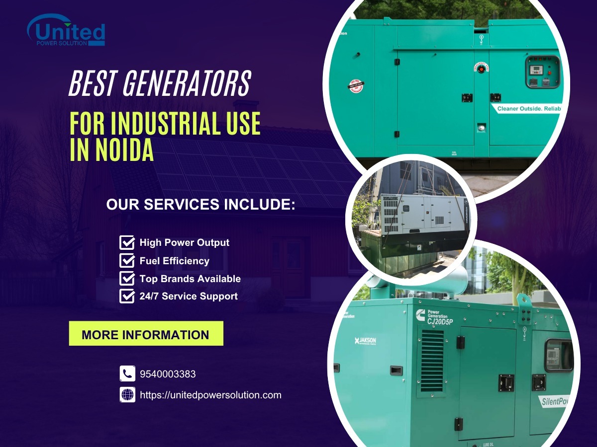 Best Generators for Industrial Use in Noida