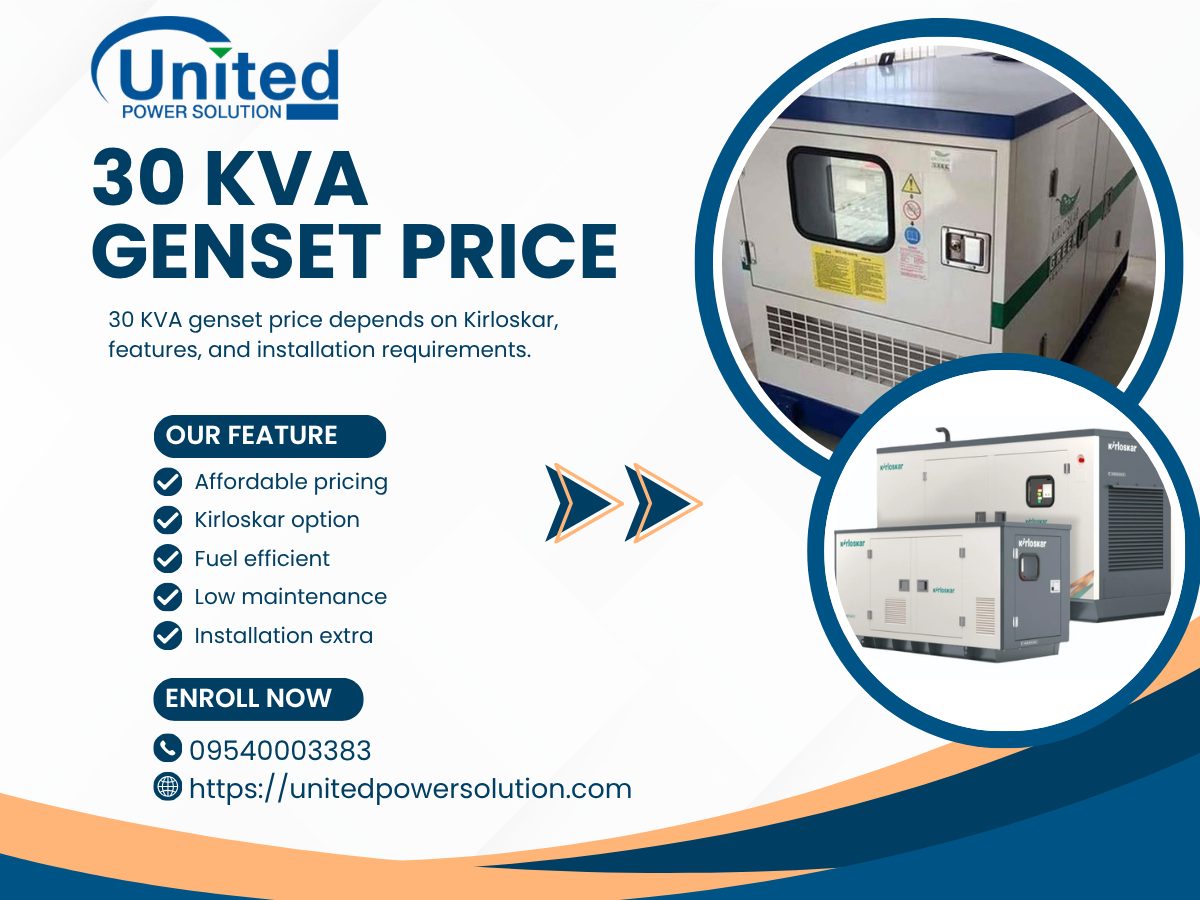 Kirloskar 30 KVA Generator Price