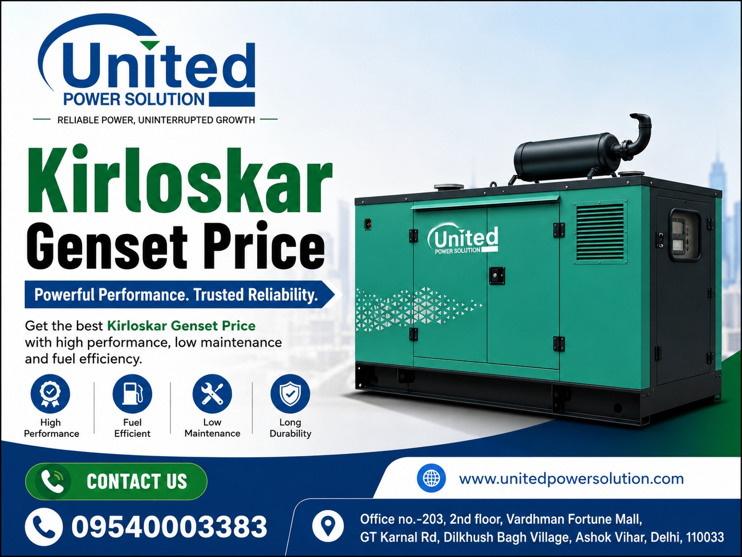 Kirloskar Genset Price