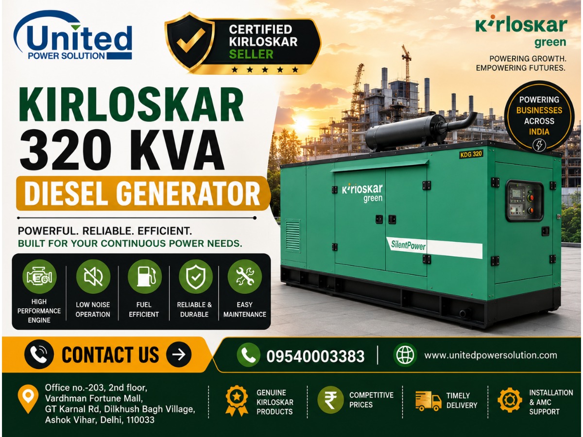 Kirloskar 320 KVA Diesel Generator