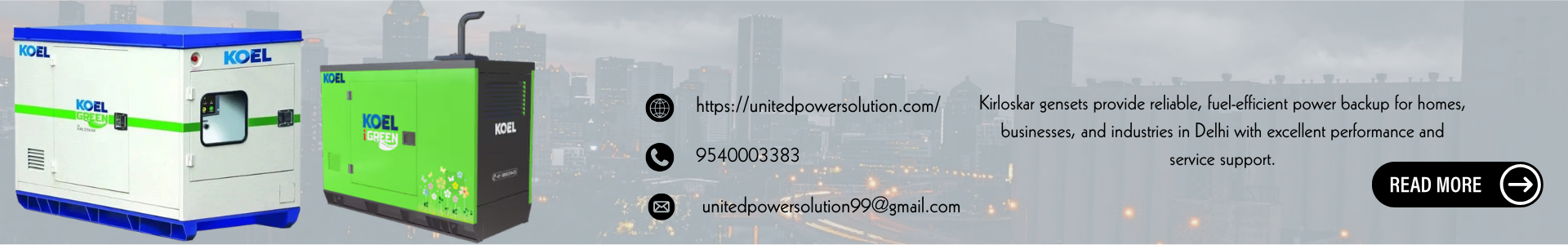 Kirloskar Generator wholesaler in Delhi- United Power Solutions